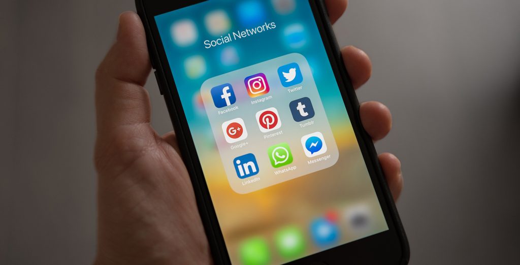 checking social media