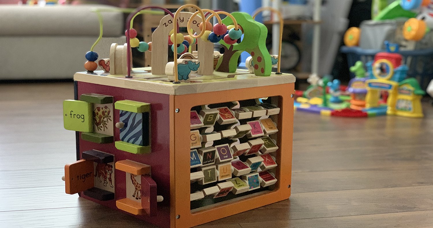best wooden activity cube